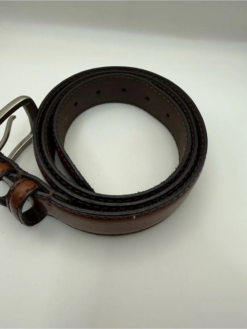 Jos. A. Bank Brown Leather Belt Men’s Size 38 Italian Leather Dress Casual 1.25”